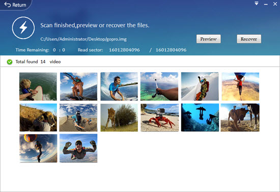 Recover Deleted/Lost MP4 Videos from GoPro Hero