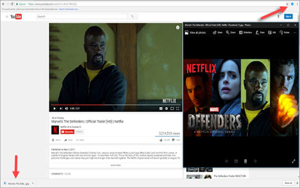 Using YouTube™ Thumbnail Downloader to download HD YouTube Thumbnails/Covers.