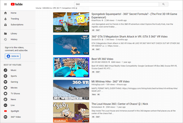 Get Access to the 360-Degree Videos You Want