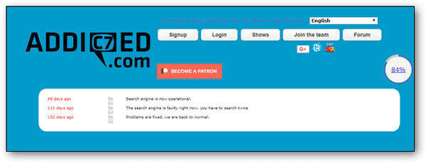 Addic7ed is a popular site delivering the subtitles of the latest movies and TV shows.