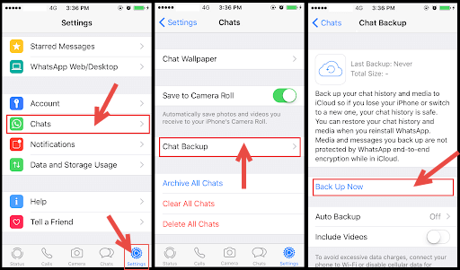 Backup WhatsApp Messages & Media to iCloud.