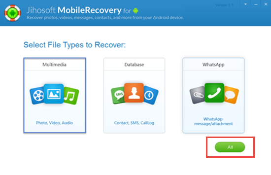 Recover Deleted Photos from Samsung Galaxy S Series Connect Galaxy S to PC and Scan for Deleted Files