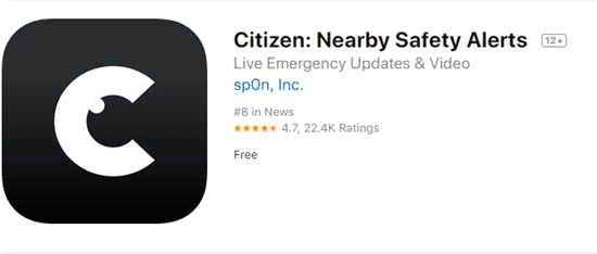 Citizen: Nearby Safety Alerts is undoubtedly one of the best radio scanner apps for your iPhone.