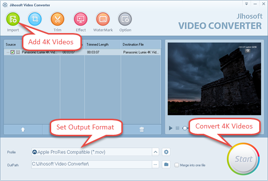 Convert 4K Ultra HD Videos Convert 4K Videos