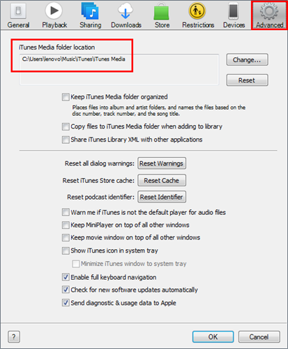 How to Move iTunes Library to External Hard Drive What if the folder is not in the default location?