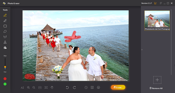 Jihosoft Photo Eraser can help you get rid of them, and make your photos look clean