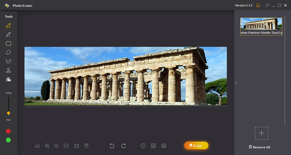  Import image into Jihosoft Photo Eraser.