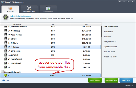 Recover Deleted File from Removable Disk