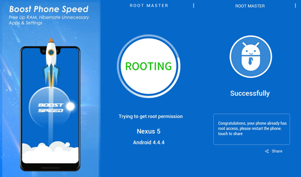 With Root Master you do not have to make use of a computer to root Samsung Galaxy.