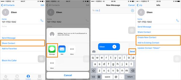 iPhone Contacts Data Transfer