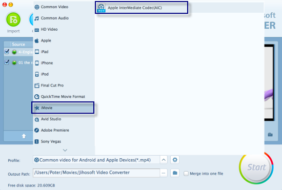 Import Sony Handycam MTS Videos to iMovie for Editing