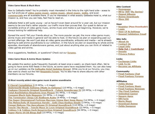 On 3rd we have Gh.FFshrine, a website that allows free download anime OST.