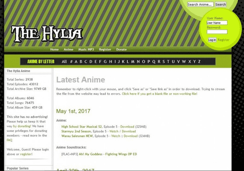 Our 4th entry is Anime.Thehylia. Here you can also find free anime OST downloads for free.