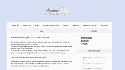 AnimeOST especially provides you OST anime soundtracks just for free.