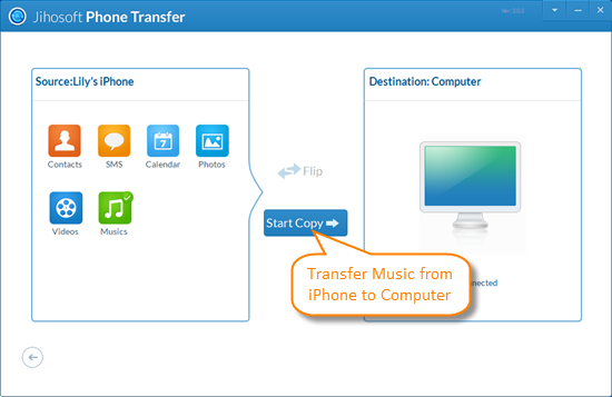 Transfer Music from iPhone/iPod to Computer