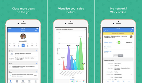 Zoho is one of the best Business Apps for iPhone Users to Track Work 2019.